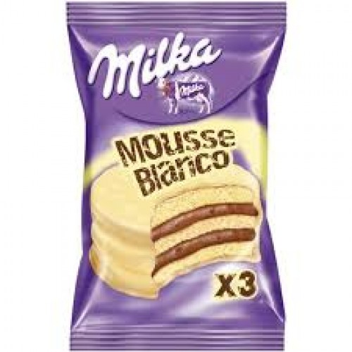 ALFAJOR MILKA MOUSSE BCO. X 6 U. ALFAJOR MILKA MOUSSE BCO. X 6 U.